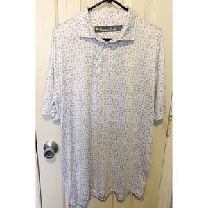 Hammer Back Performance Golf Polo Shirt Size XL Ranch Water Tequila Lime Stretch